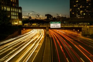 Chicago highway corridor toward Milwaukee