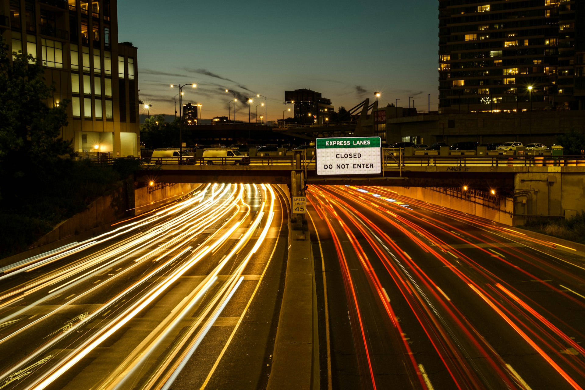 Chicago highway corridor toward Milwaukee