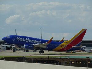 Southwest Airlines aircraft at Milwaukee Mitchell International Airport (MKE)